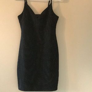 TopShop dress black with small silver studs/beads